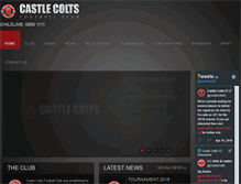 Tablet Screenshot of castlecoltsfc.com